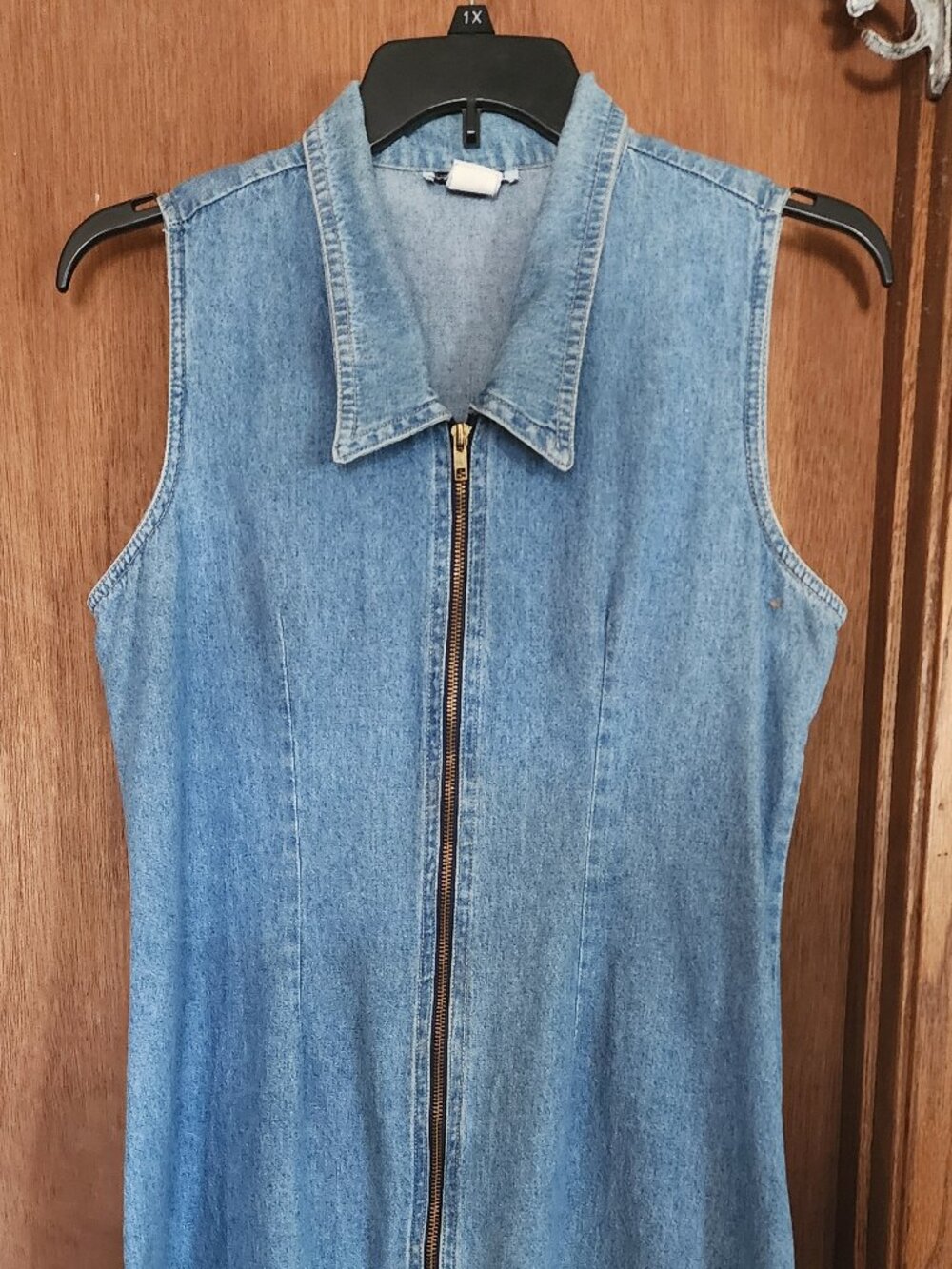 Denim sleeveless dress